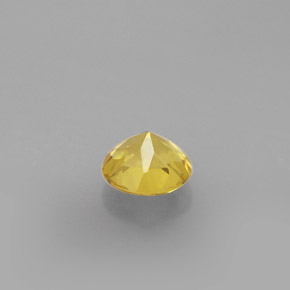 Béryl jaune naturelle coupe roude, 0,82 ct, VS