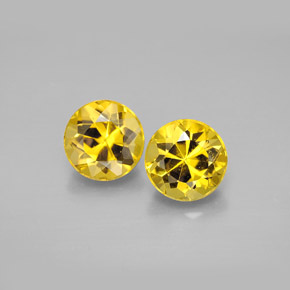 Achetez naturel ct Jaune doré Béryl gems, Coupe roude, En provenance Madagascar chez GemSelect. En stock, livraison internationale!