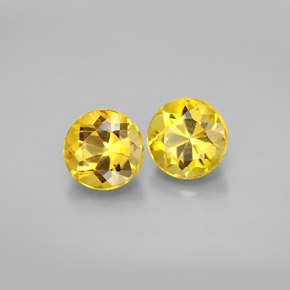 Achetez naturel ct Jaune doré Béryl gems, Coupe roude, En provenance Madagascar chez GemSelect. En stock, livraison internationale!