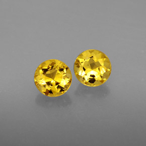 Achetez naturel ct Jaune doré Béryl gems, Coupe roude, En provenance Madagascar chez GemSelect. En stock, livraison internationale!