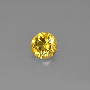 Béryl Jaune doré naturelle Coupe roude, 0.71 ct, VS