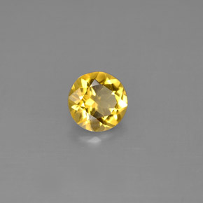 Béryl Jaune doré naturelle Coupe roude, 0.71 ct, VS