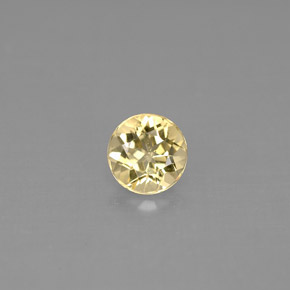 Béryl Jaune doré naturelle Coupe roude, 0.44 ct, VS