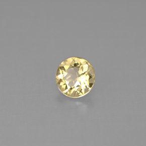 Béryl Jaune doré naturelle Coupe roude, 0.44 ct, VS