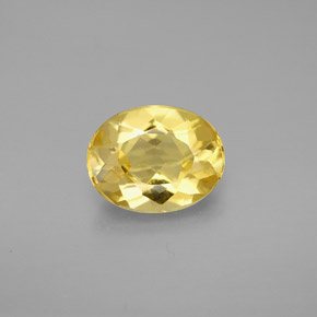 Béryl Jaune doré naturelle Coupe ovale, 1.50 ct, VVS