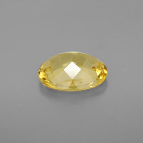 Béryl jaune naturelle coupe ovale, 1,51 ct, VVS-VS