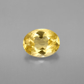 Béryl Jaune doré naturelle Coupe ovale, 1.67 ct, VVS-VS