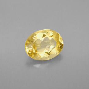 Béryl Jaune doré naturelle Coupe ovale, 1.67 ct, VVS-VS