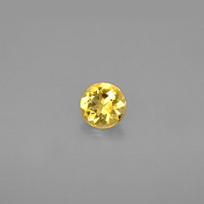 Béryl jaune naturelle coupe roude, 0,42 ct, VS