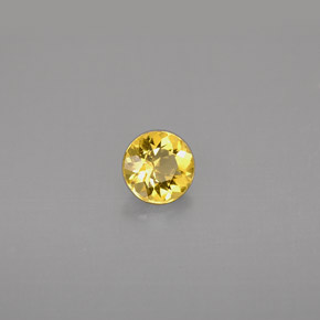 Béryl jaune naturelle coupe roude, 0,42 ct, VS