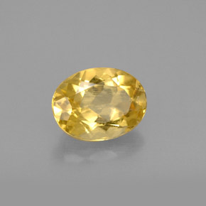 Béryl Jaune doré naturelle Coupe ovale, 1.11 ct, VS