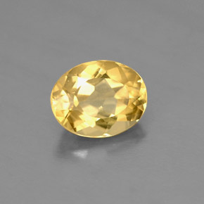 Béryl Jaune doré naturelle Coupe ovale, 1.69 ct, VS
