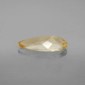 Béryl jaune naturelle en forme de poire, 3,10 ct, VVS-VS