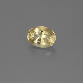 Béryl Jaune doré naturelle Coupe ovale, 0.56 ct, VVS-VS