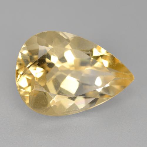 Béryl Doré naturelle En forme de poire, 5.14 ct, VS