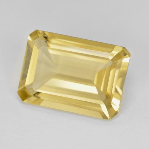 Béryl Jaune Dijon naturelle Taille émeraude, 5.52 ct, VVS-VS