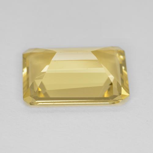 Béryl Jaune Dijon naturelle Taille émeraude, 5.52 ct, VVS-VS