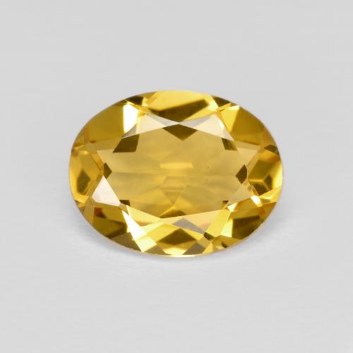 Béryl Jaune miel naturelle Coupe ovale, 1.68 ct, VVS