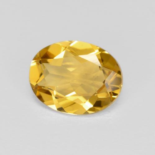 Béryl Jaune miel naturelle Coupe ovale, 1.68 ct, VVS