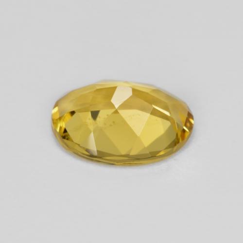 Béryl Jaune foncé naturelle Coupe ovale, 1.48 ct, VS