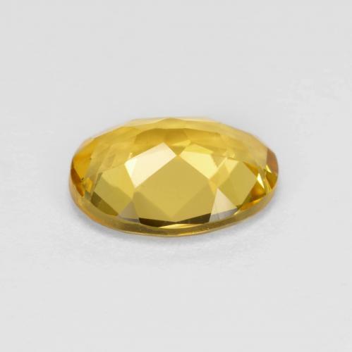 Béryl Jaune foncé naturelle Coupe ovale, 1.57 ct, VS