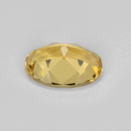 Béryl jaune solidage naturelle coupe ovale, 1,57 ct, VVS-VS
