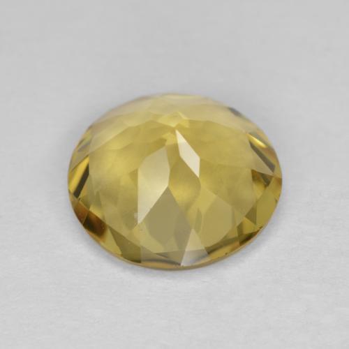 Béryl Jaune automnal naturelle Coupe roude, 2.85 ct, VS