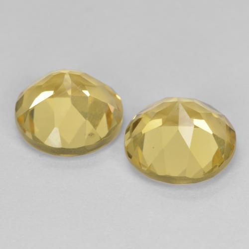 Achetez naturel 3,73ct jaune doré léger béryl gems, coupe roude, en provenance madagascar chez gemselect. en stock, livraison internationale!