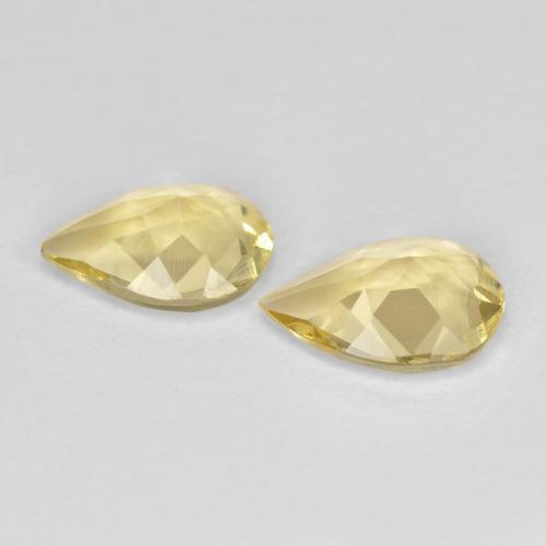 Achetez naturel 0.90ct Jaune moyen Béryl gems, En forme de poire, En provenance Madagascar chez GemSelect. En stock, livraison internationale!