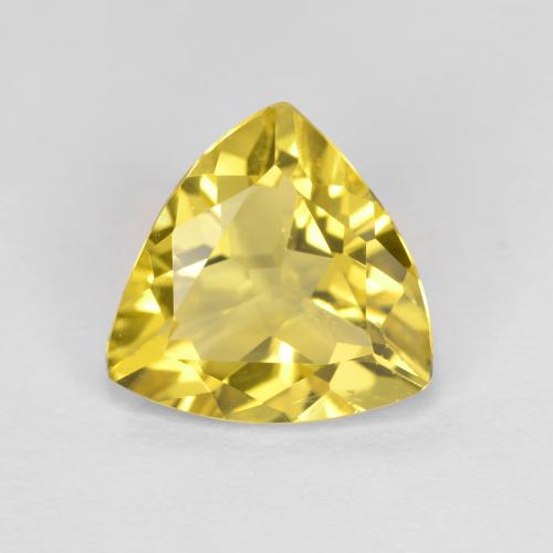 Béryl Jaune moyen naturelle Trillion, 1.78 ct, VS