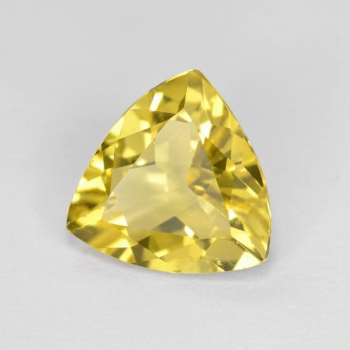Béryl Jaune moyen naturelle Trillion, 1.78 ct, VS