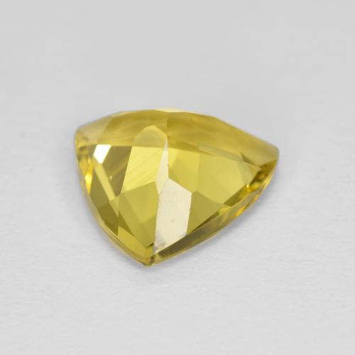 Béryl Jaune moyen naturelle Trillion, 1.78 ct, VS