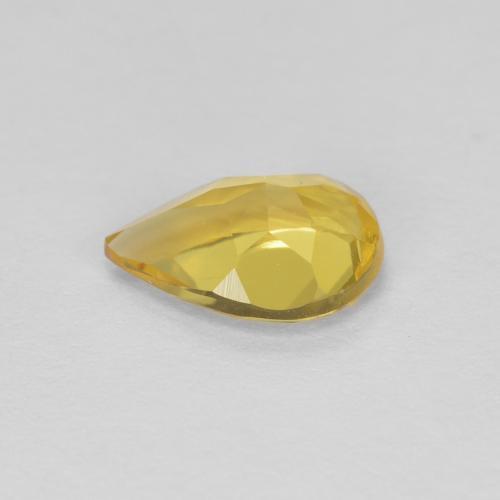 Béryl Doré jaunâtre naturelle En forme de poire, 0.56 ct, VVS