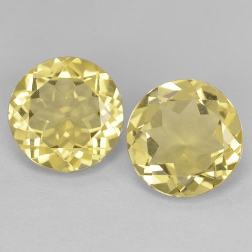 Achetez naturel 4.29ct Jaune chaud Béryl gems, Coupe roude, En provenance Madagascar chez GemSelect. En stock, livraison internationale!