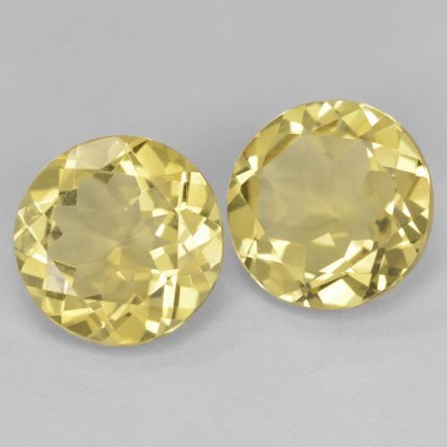 Achetez naturel 4.29ct Jaune chaud Béryl gems, Coupe roude, En provenance Madagascar chez GemSelect. En stock, livraison internationale!