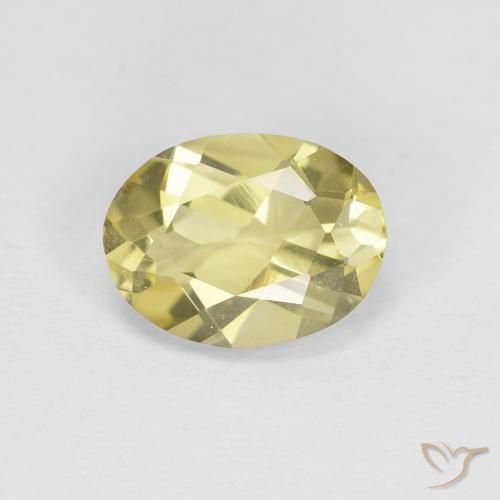 1.16ct Naturel Jaune clair Béryl, ovale, VVS-VS