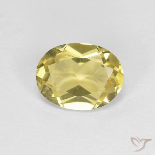 1.21ct Naturel Jaune clair Béryl, ovale, VVS-VS
