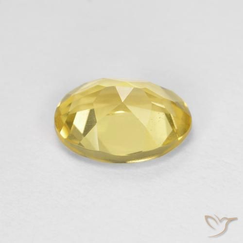 Béryl Jaune moyen-léger naturelle ovale, 1.21 ct, VVS-VS