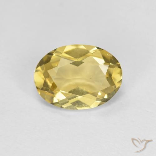 1.22ct Naturel Jaune Dijon Béryl, ovale, VVS-VS