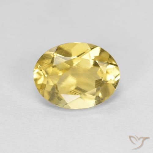 1.29ct Naturel Jaune Toscane Béryl, ovale, VVS-VS
