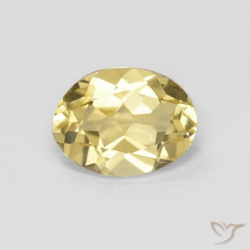 1.31ct Naturel Jaune Dijon Béryl, ovale, VVS-VS