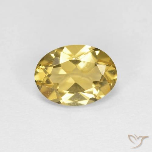 0.95ct Naturel Jaune royal Béryl, ovale, VVS-VS