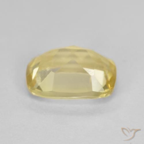 Béryl Jaune moyen naturelle Coussin, 1.32 ct, VVS