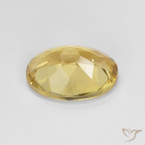 Béryl Jaune foncé naturelle ovale, 2.33 ct, VVS
