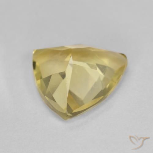 Béryl Jaune chaud naturelle Trillion, 1.32 ct, VVS-VS