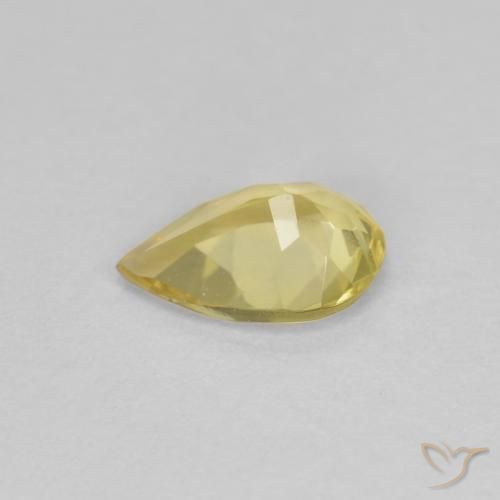 Béryl Jaune Dijon naturelle En forme de poire, 0.49 ct, VS