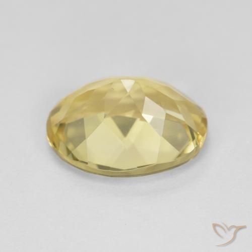 Béryl Jaune chaud naturelle ovale, 2.56 ct, VS