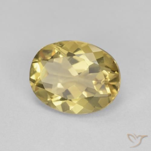 Béryl Jaune moyen naturelle ovale, 2.24 ct, VS