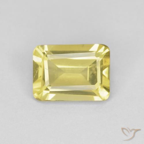 0.94ct Naturel Jaune miel très clair Béryl, Taille émeraude, VS