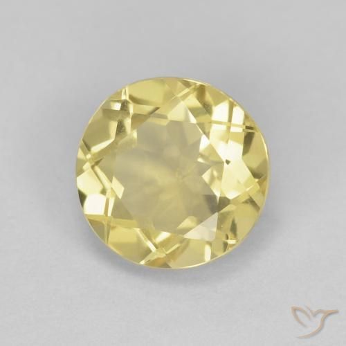 Béryl Jaune terreux naturelle Tour, 1.38 ct, VS